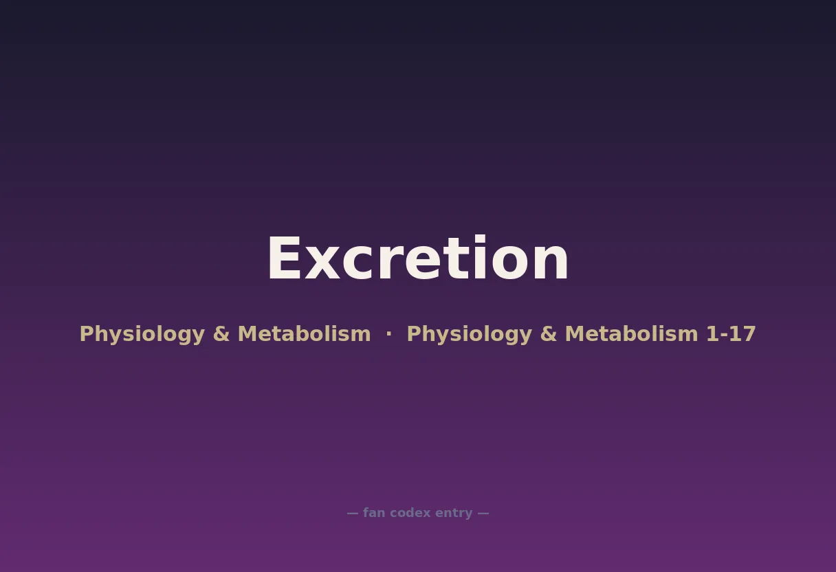 Excretion