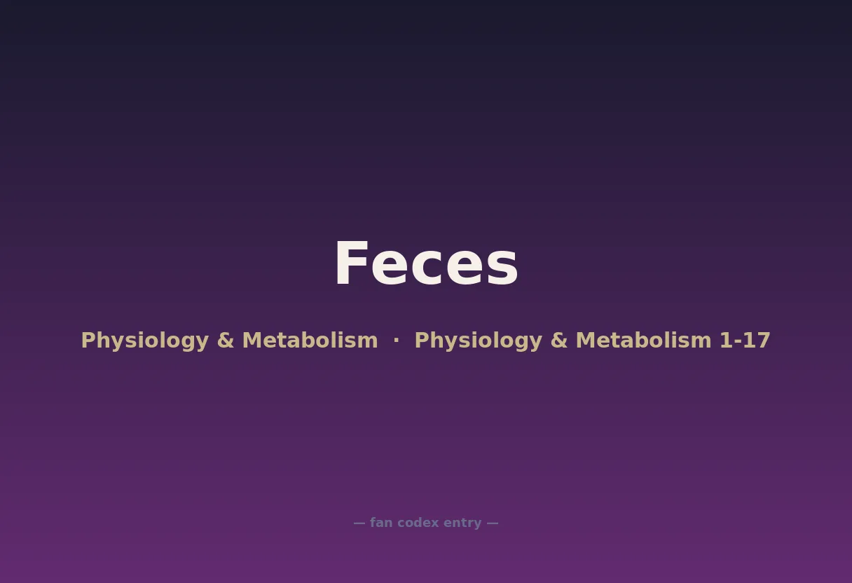 Feces