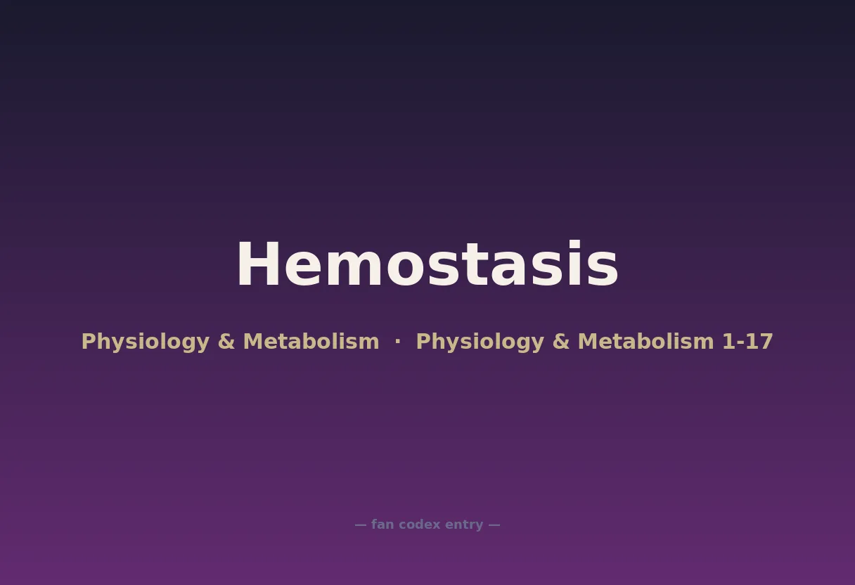 Hemostasis