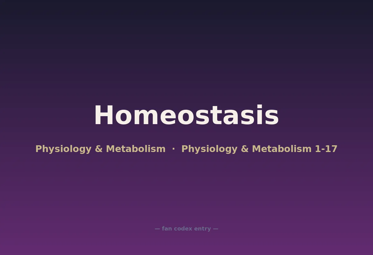 Homeostasis