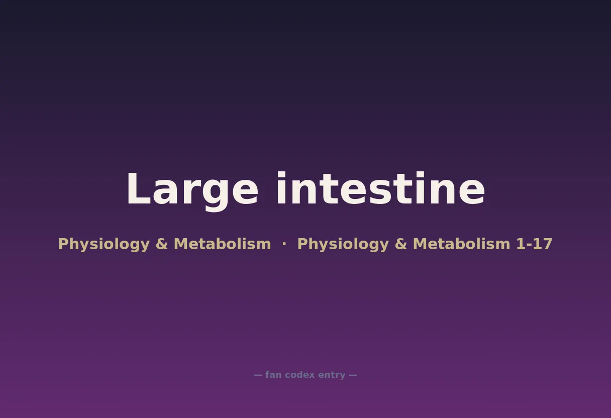 Large intestine