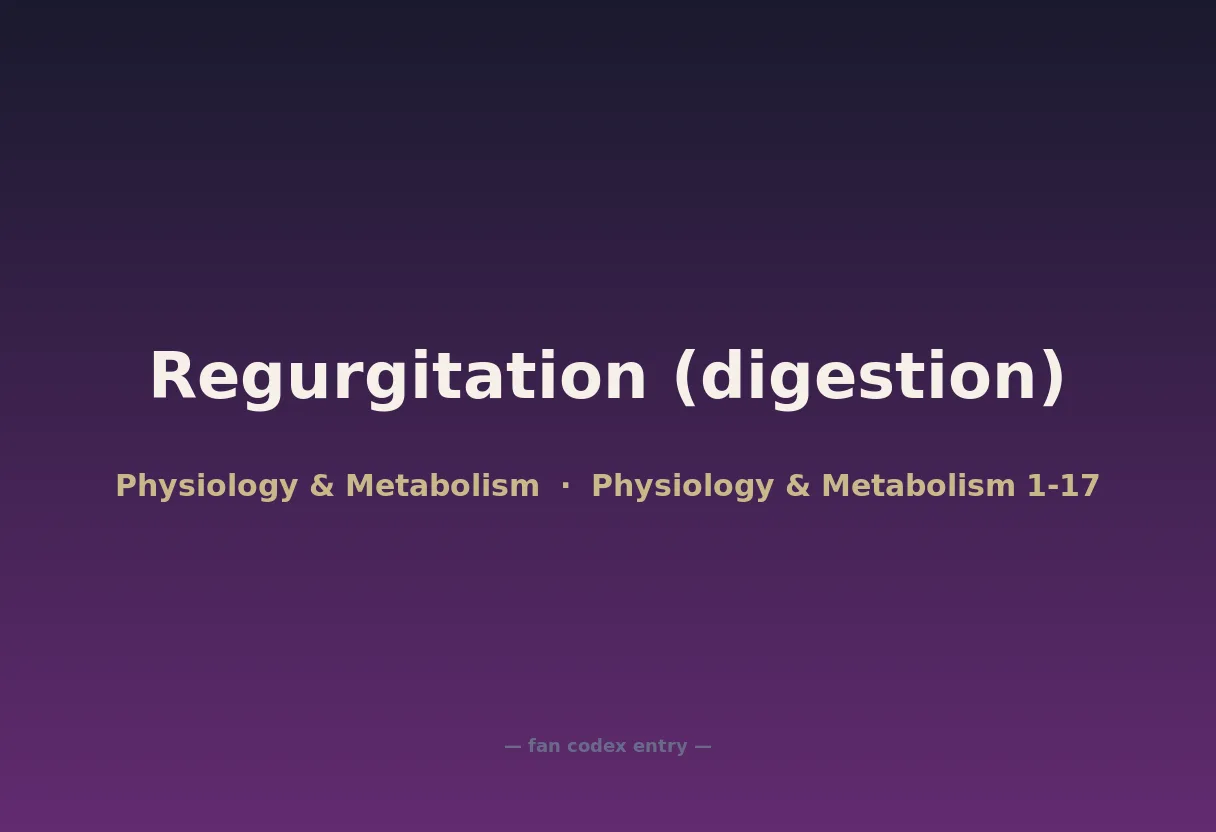 Regurgitation (digestion)